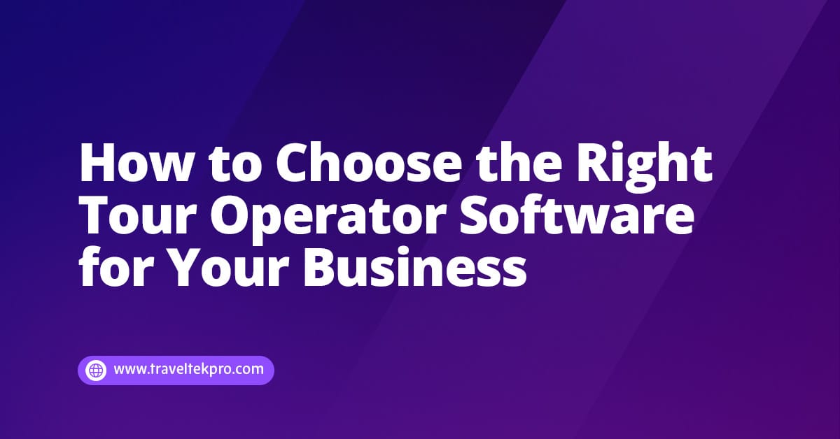 Tour Operator Software